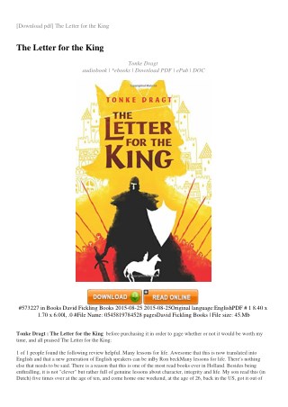 THE-LETTER-FOR-THE-KING