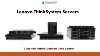 IBM Lenovo ThinkSystem rack server rental