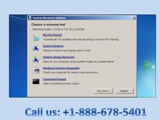 Easy steps to Fix Windows 7 Boot 1-888-678-5401 BCD Error