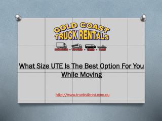What Size UTE Is The Best Option For You While Moving
