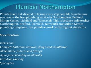 Plumber Northampton