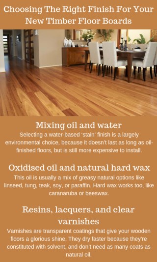 Choosing The Right Finish For Your New Timber Floor Boards