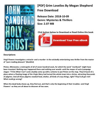 [PDF] Holy Ghost By John Sandford Free Download