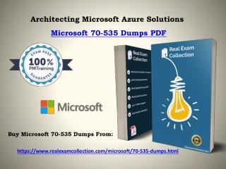 New Microsoft Azure Pass4sure 70-535 Exam Dumps Latest version 2018