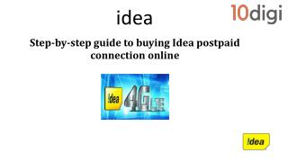 Buying Idea postpaid connection online