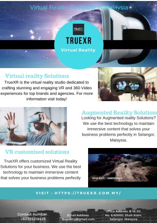 Virtual Reality Company In Malaysia