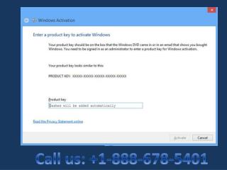 Call 1-888-678-5401 Windows 8 Activation Error fix