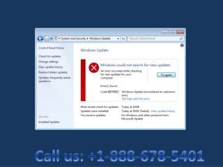 How to Fix 1~888~678~5401 Windows 8.1 Update Error 0x80070002