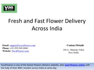 Fresh and Fast Flower Delivery Across India