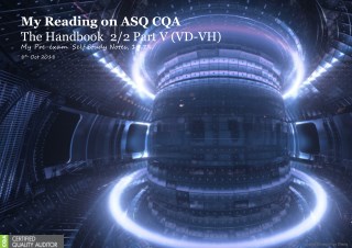 My Reading on ASQ CQA HB Part V Part 2