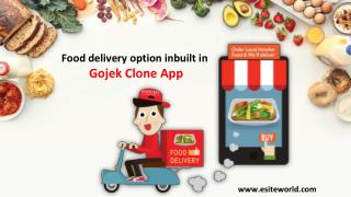 Food delivery option inbuilt in Gojek Clone App