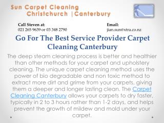 Go For The Best Service Provider Carpet Cleaning Canterbury