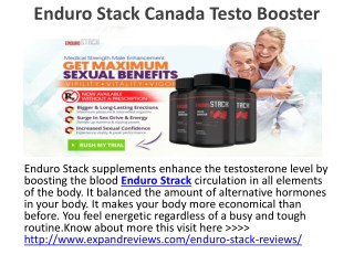 Enduro Stack Canada Testo Booster Pills Before Try Read It Here