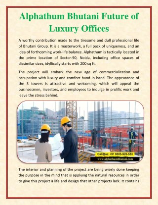 Alphathum Bhutani Future of Luxury Offices