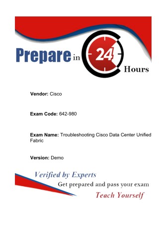 100% Passing Guarantee Free 642-980 Cisco Exam Dumps