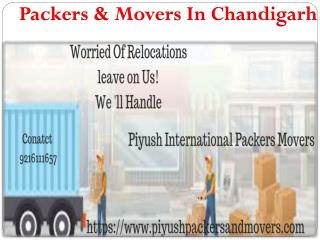 Best Packers and Movers in Chandigarh