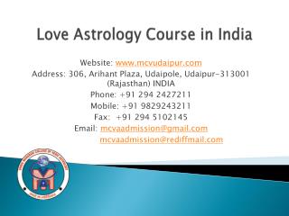 Love Astrology Course in India