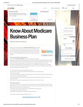 Know About Modicare Business Plan