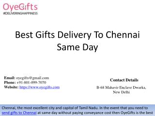 Best Gifts Delivery To Chennai Same Day