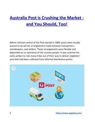 Australia Post is Crushing the Market - and You Should, Too!