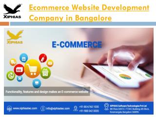 Ecommerce Website Development Company in Bangalore 