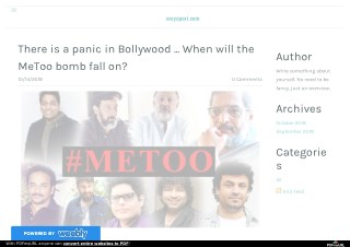 There is a panic in Bollywood ... When will the MeToo bomb fall on?