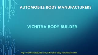 Best Automobile body Manufacturers | Automobile body Manufacturers in pune India