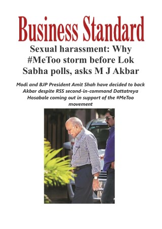 Sexual harassment: Why #MeToo storm before Lok Sabha polls, asks M J Akbar