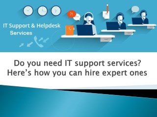 Know About IT support services