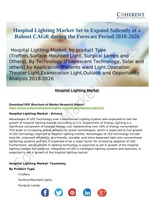 Hospital Lighting Market Set to Expand Saliently at a Robust CAGR during the Forecast Period 2018-2026