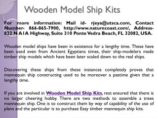 Wooden Model Ship Kits