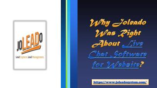 Why Joleado Was Right About Live Chat Software for Website