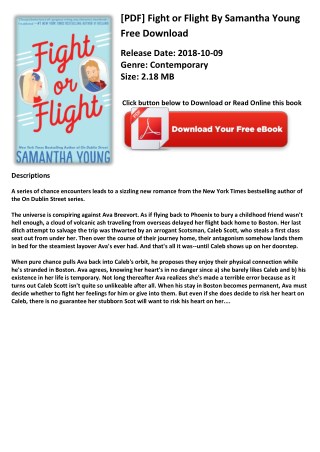 [PDF] Fight or Flight By Samantha Young Free Download
