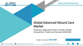 Advanced Wound Care Market: Global Industry Overview, Analysis and Forecast 2018-2025