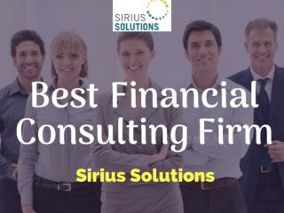 Professional Financial Consulting Firm | Sirius Solutions