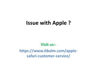 apple safari customer service