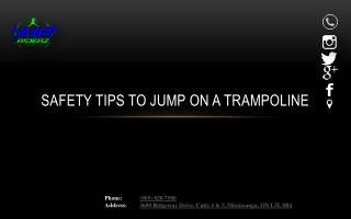 Safety tips to jump on a trampoline