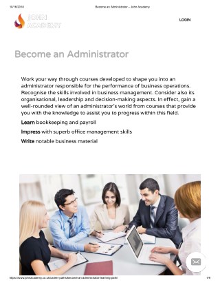 Become an Administrator - John Academy