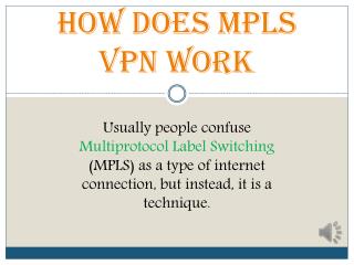 How Does Mpls Vpn Work