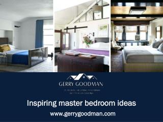 Inspiring master bedroom ideas