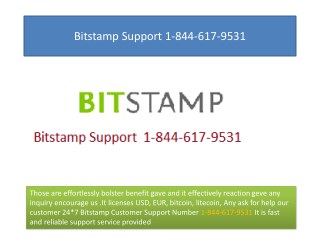 Bitstamp Phone Number 1-844-617-9531