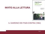 INVITO ALLA LETTURA