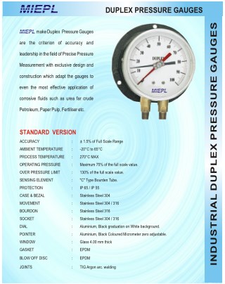 Seeautomation MIEPL Duplex Pressure Gauges