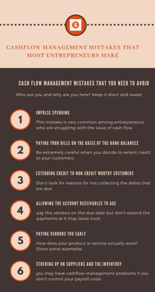 Cashflow Management Mistakes That Most Entrepreneurs Make