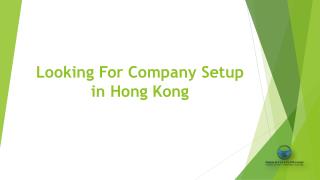 Looking For Company Setup in Hong Kong