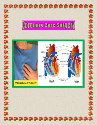 Simple Steps Will Keep Coronary Care Surgery At Bay
