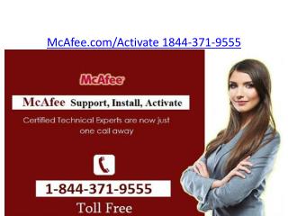 McAfee.com/Activate | 1844-371-9555 | McAfee LiveSafe