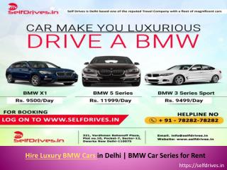 Luxury Hire Car Rental Services | Hire BMW Car Rental in Delhi