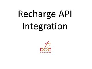 Recahrge API Integration