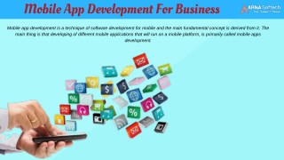 Business Mobile app development company India | USA